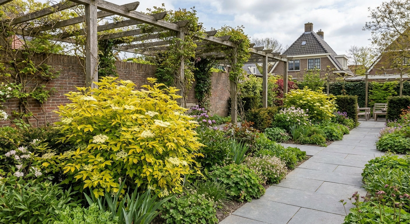 Gewone vlier (Sambucus nigra Golden Spark) - Heesters
