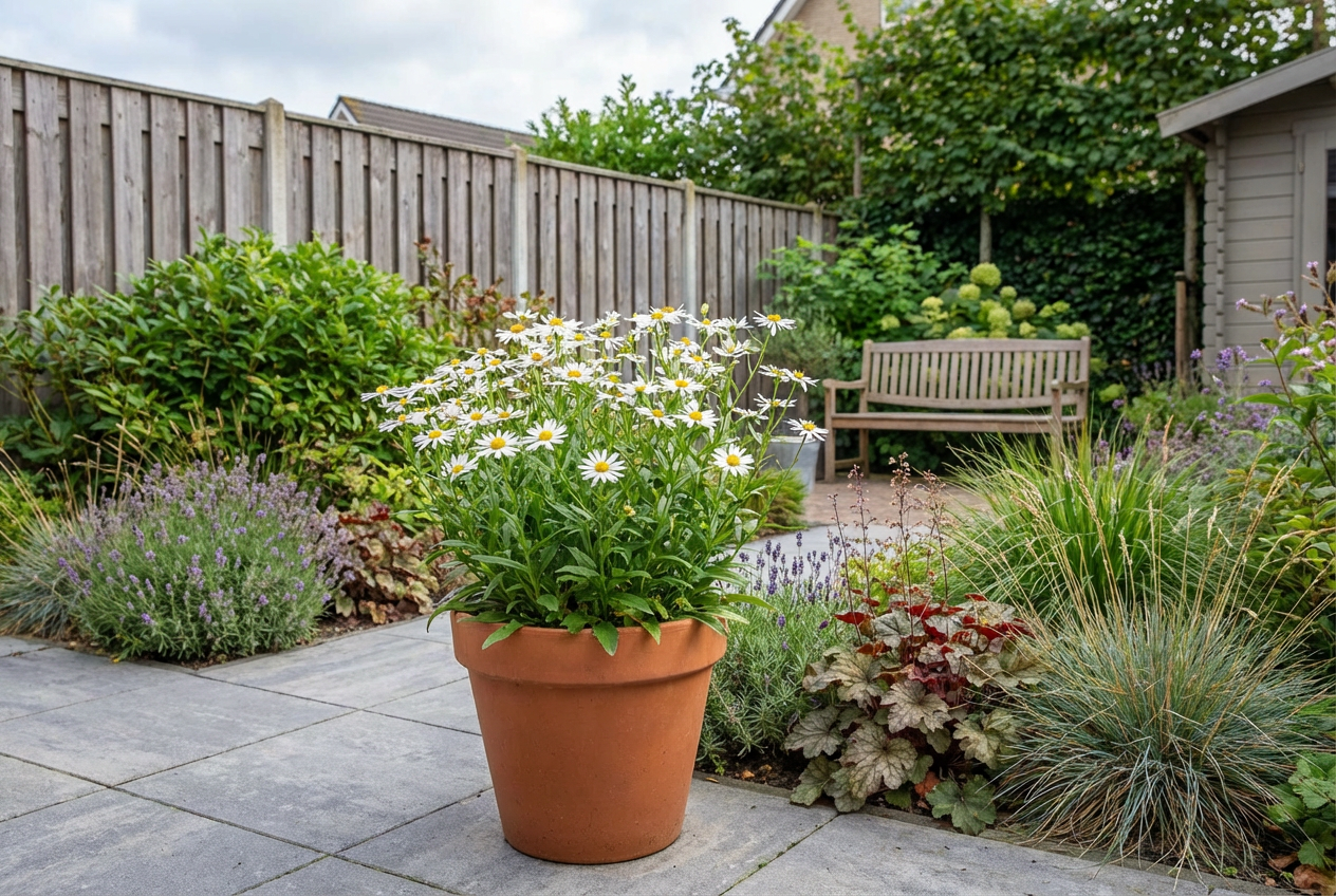 Zomeraster (Kalimeris incisa 'Alba') - Tuinplanten