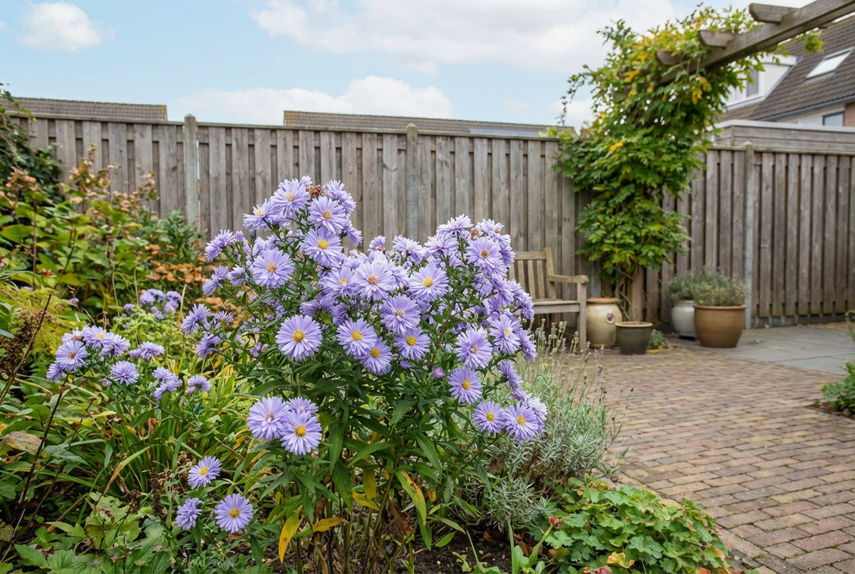 Herfstaster (Aster novi-belgii 'Marie Ballard') - Tuinplanten