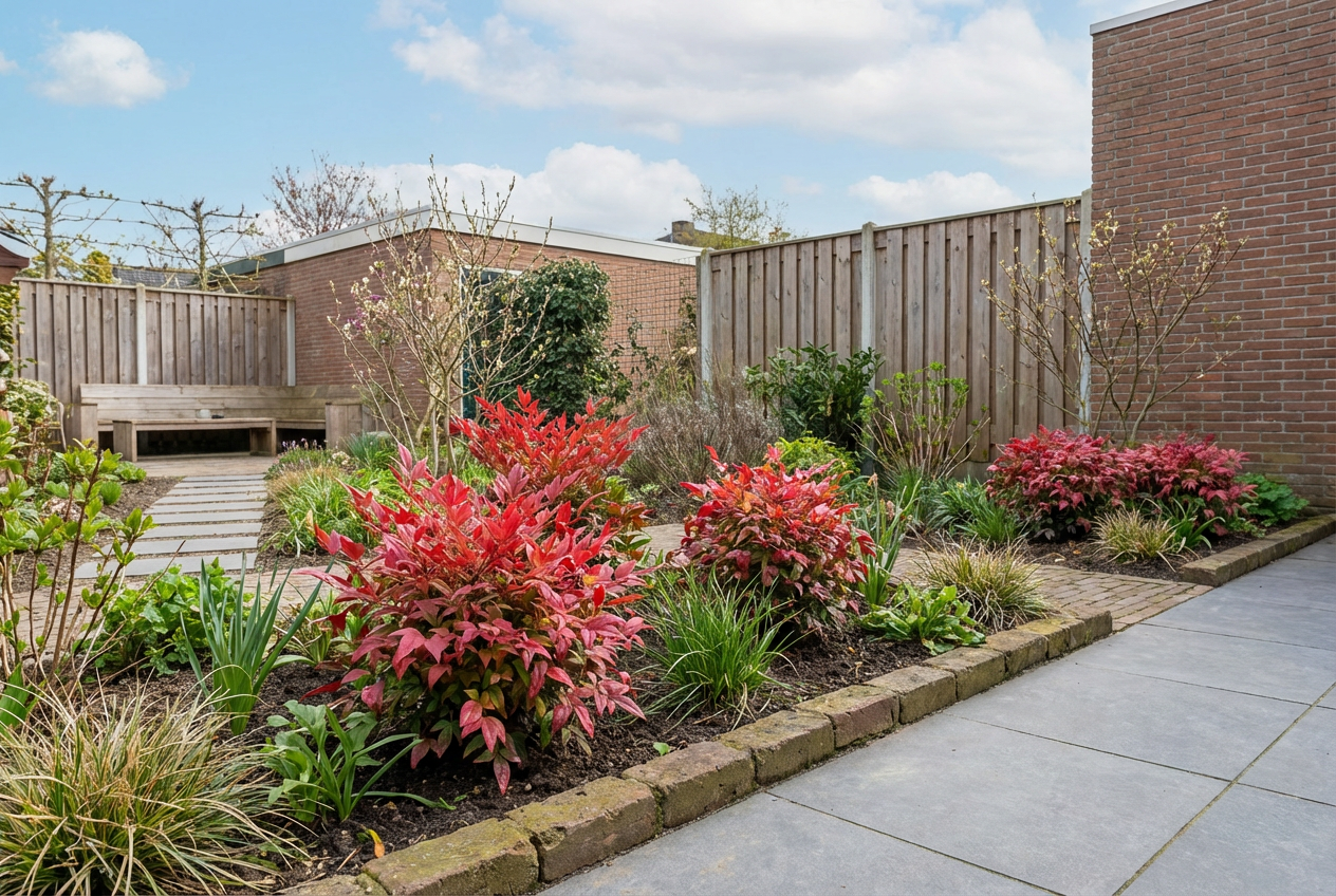 Hemelse bamboe (Nandina domestica Blush Pink) - Groenblijvende struiken