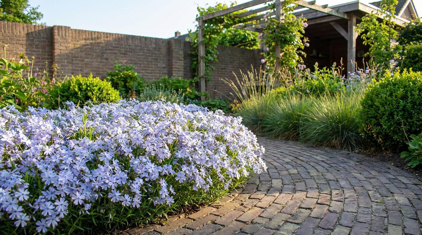 Kruipphlox (Phlox (S) 'Emerald Cushion Blue') - Tuinplanten