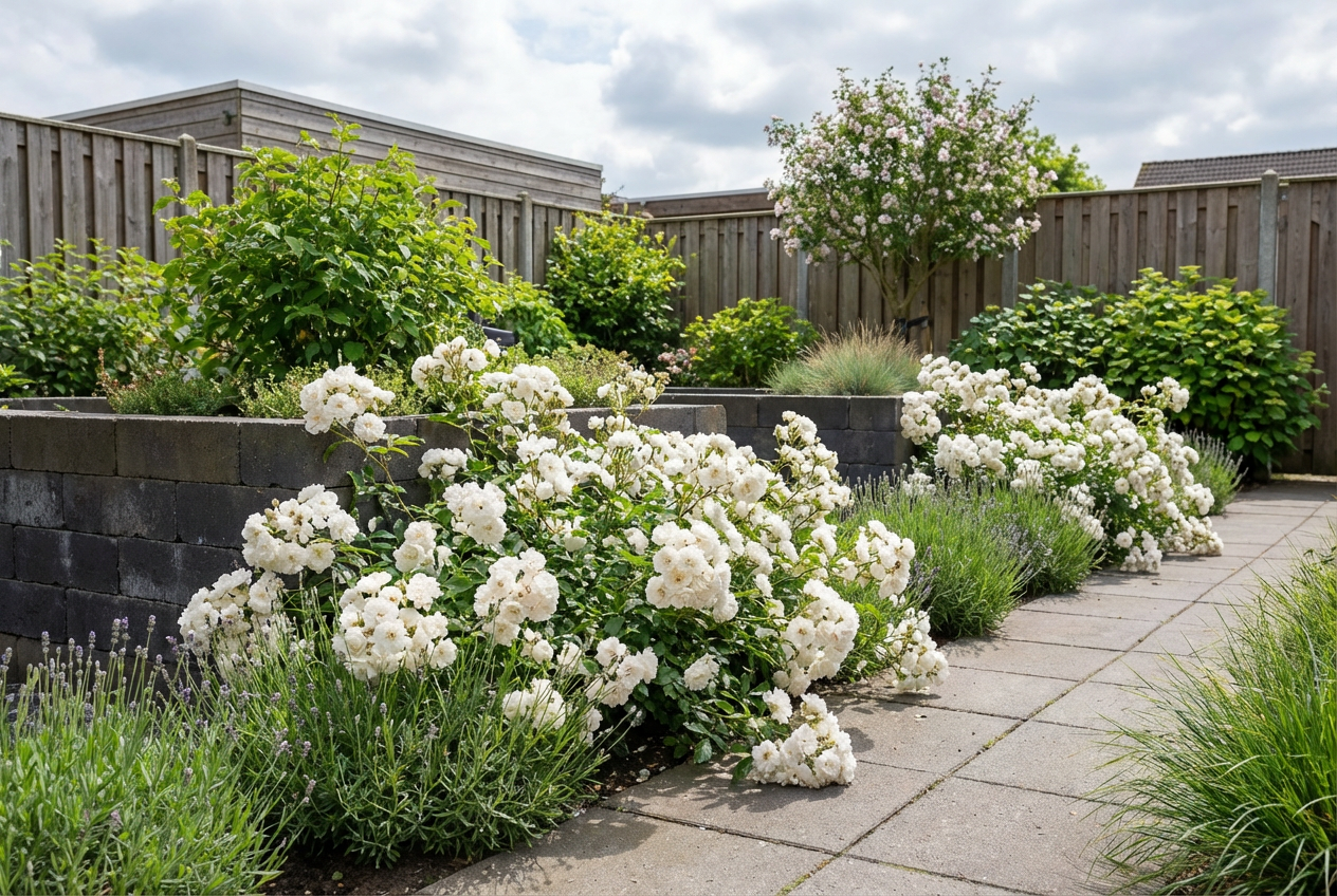 Bodembedekende roos (Rosa (PA) 'Crystal Fairy' ®) - Rozen