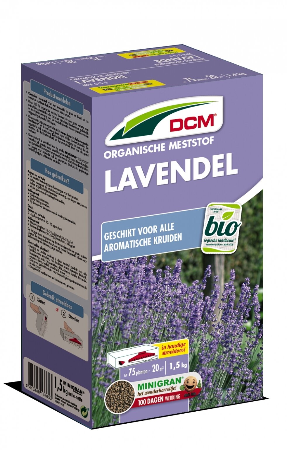 DCM Meststof Lavendel 20 m² (1,5 kg) - Grond en Meststoffen