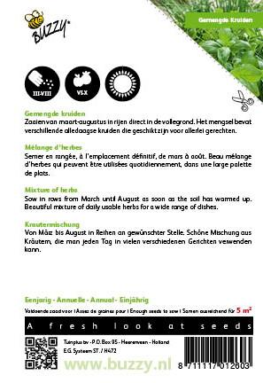 Gemengde Kruiden - Zaden