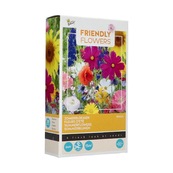 Friendly Flowers Zomerbloemen 15m² - Zaden