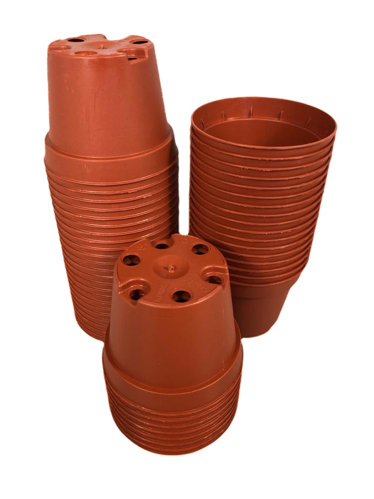 Kweekpot rood – Ø6cm, hoogte 5cm - Kweekbenodigdheden