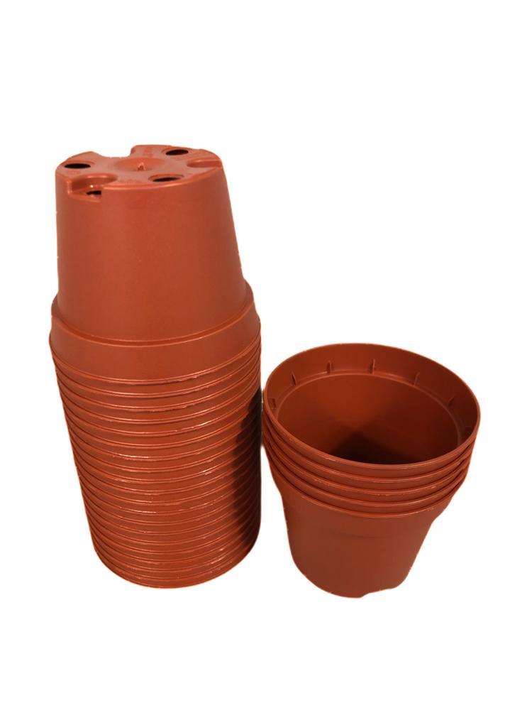 Kweekpot rood – Ø6cm, hoogte 5cm - Kweekbenodigdheden