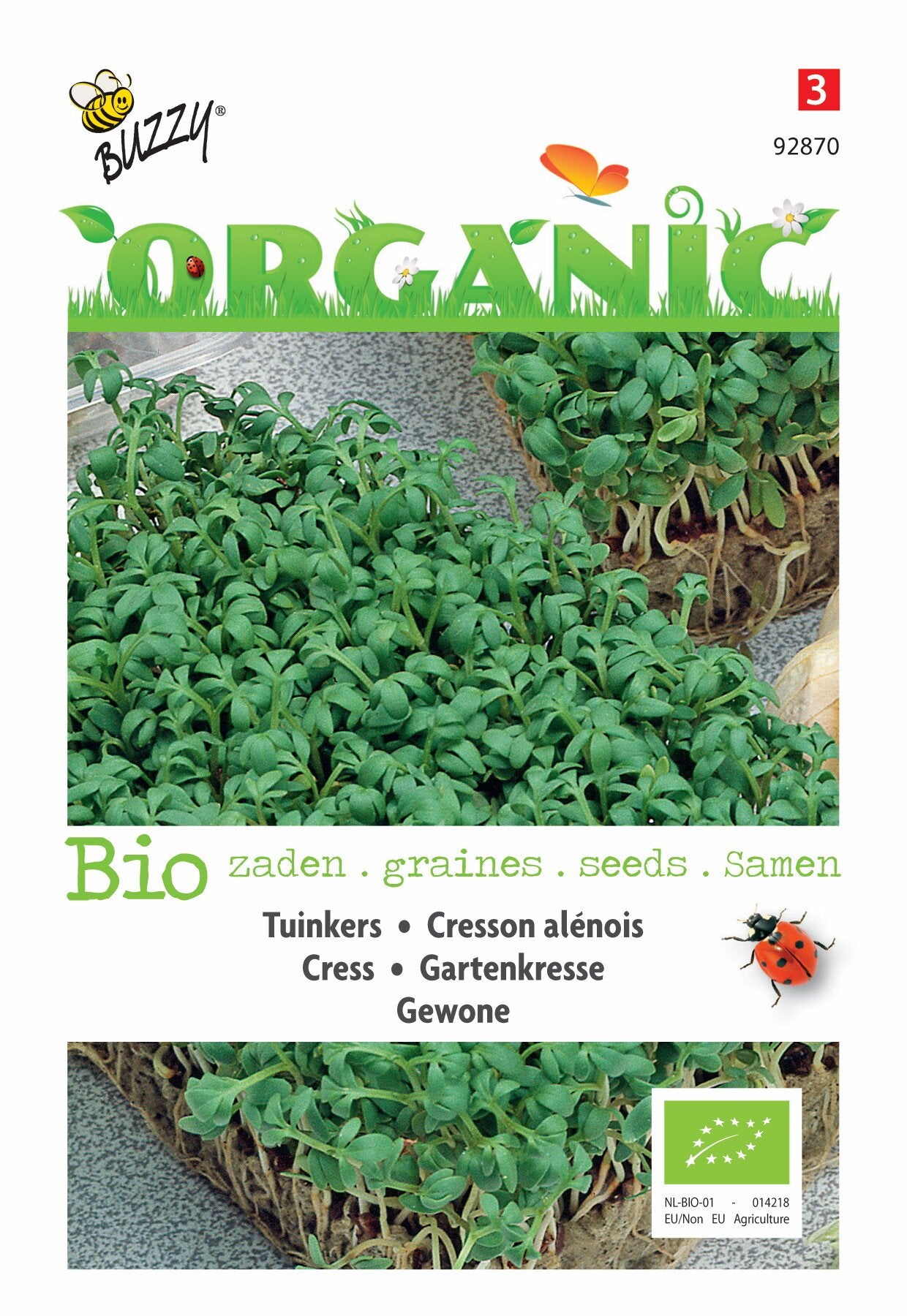 Tuinkers Gewone (BIO) - Zaden