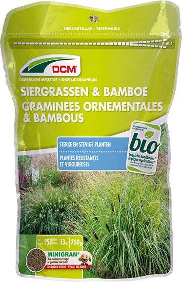 Meststof Bio Siergrassen en Bamboe - 750 gram - grond en meststoffen