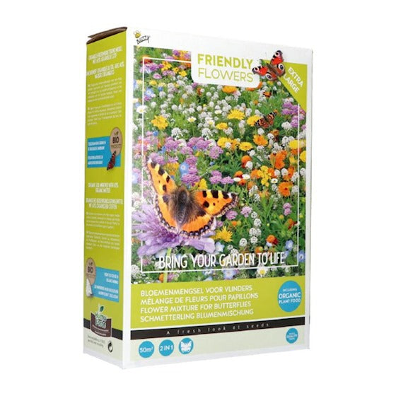 Friendly Flowers XL Vlinders Laag - Zaden