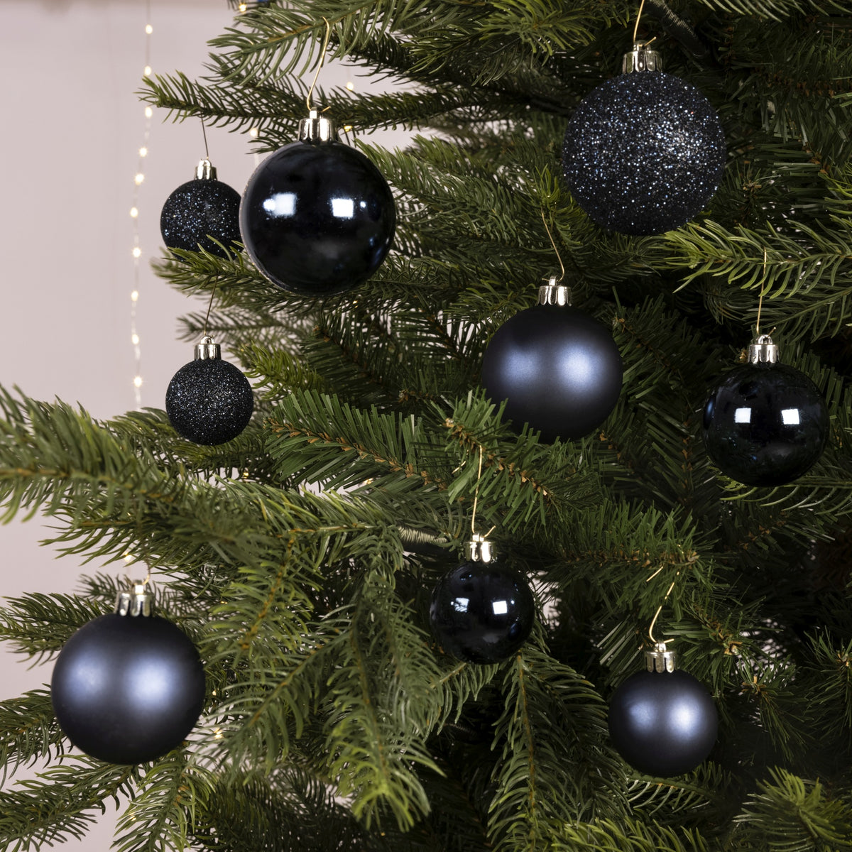 Kerstballen Nachtblauw Mix – 30 Stuks – 4/5/6 cm - foto 2