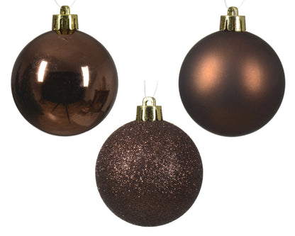 Kerstballen Espresso Mix – 30 Stuks – 4/5/6 cm - foto 2