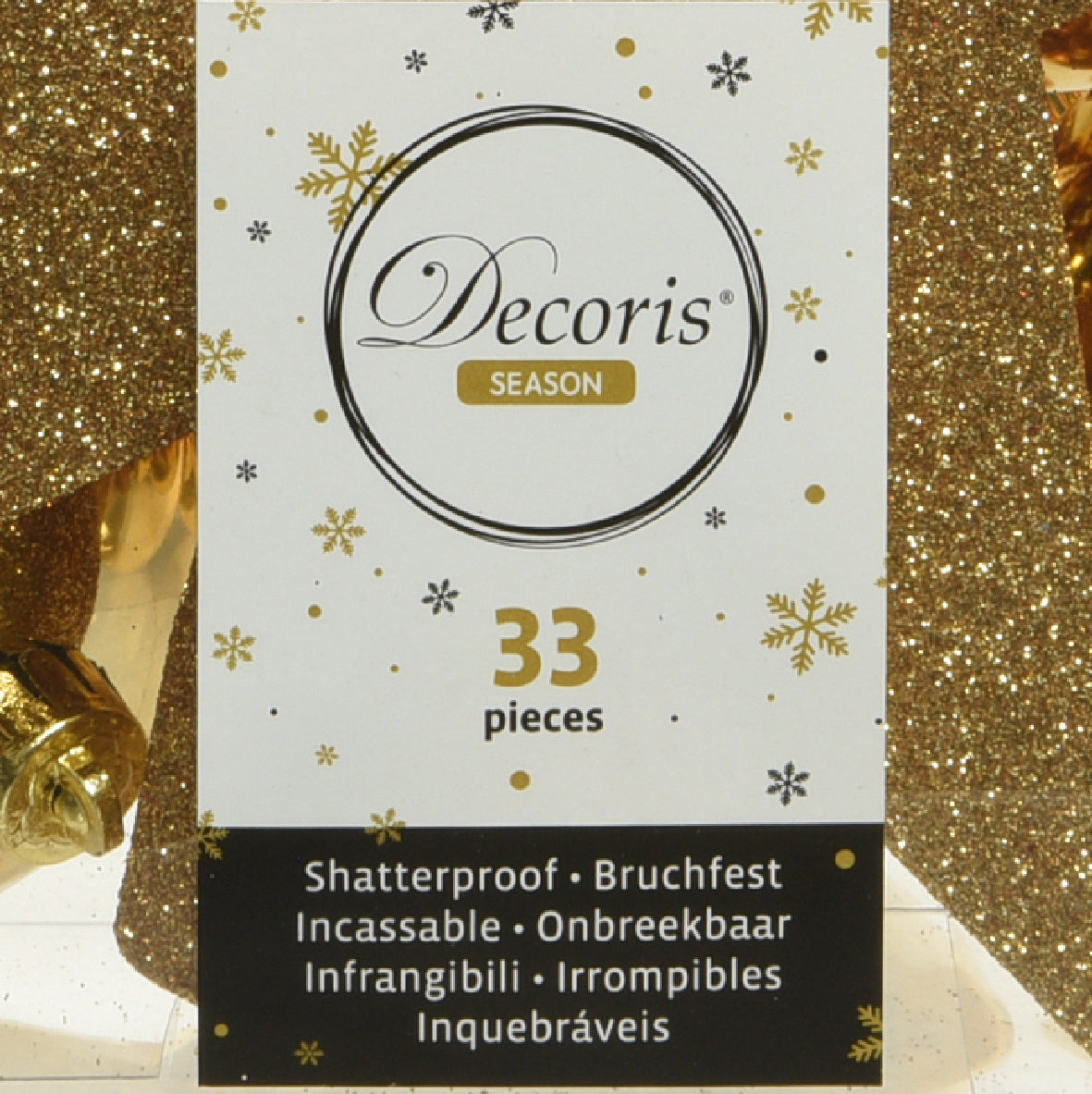 Kerstballen Goud – 33 Stuks – 8 cm - foto 3