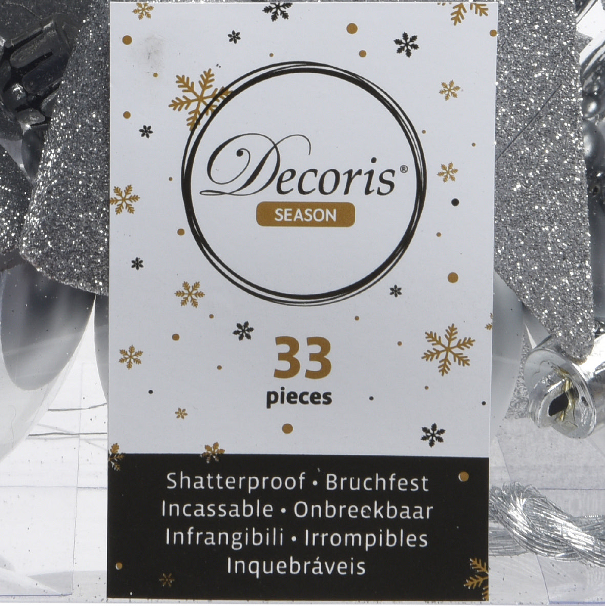Kerstballen Zilver – 33 Stuks – Shiny, Matt & Glitter - foto 3