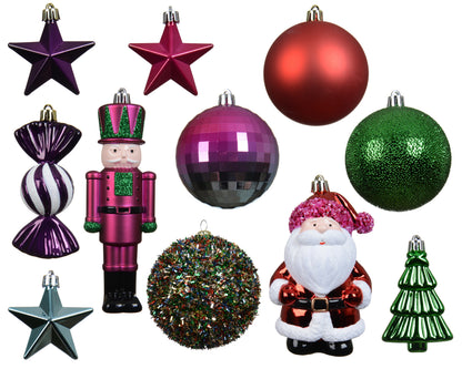 Kerstballen Mix Box – 29 Stuks – Mat, Glans & Glitter - foto 2