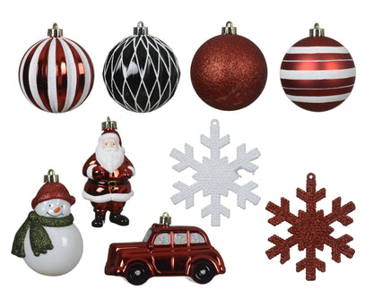 Kerstballen Mix Box – 25 Stuks – Mat, Glans & Glitter - foto 2