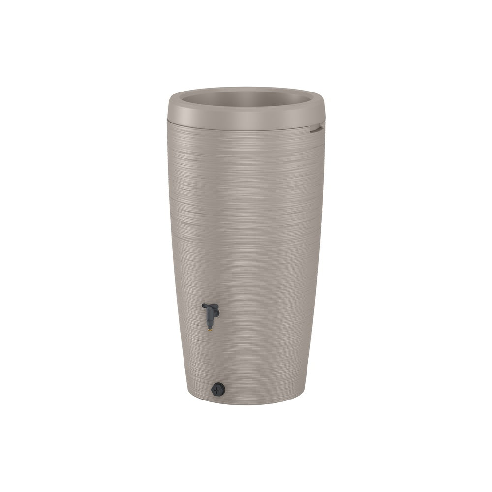 Regenton wave taupe houtnerfstructuur 240L