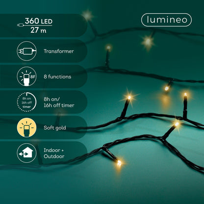 Kerstverlichting Zwart & Soft Gold - 2700 cm - Basic - foto 3