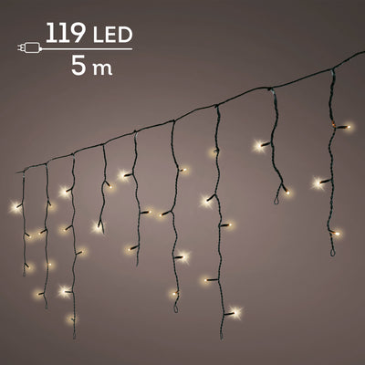 IJspegelverlichting LED Soft Gold - 5 m - 119 LED - 8 functies