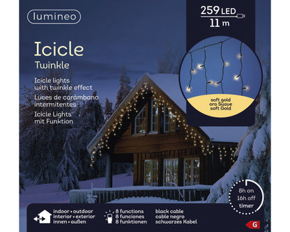 IJspegelverlichting LED Soft Gold - 11 m - 259 LED - 8 functies - foto 7