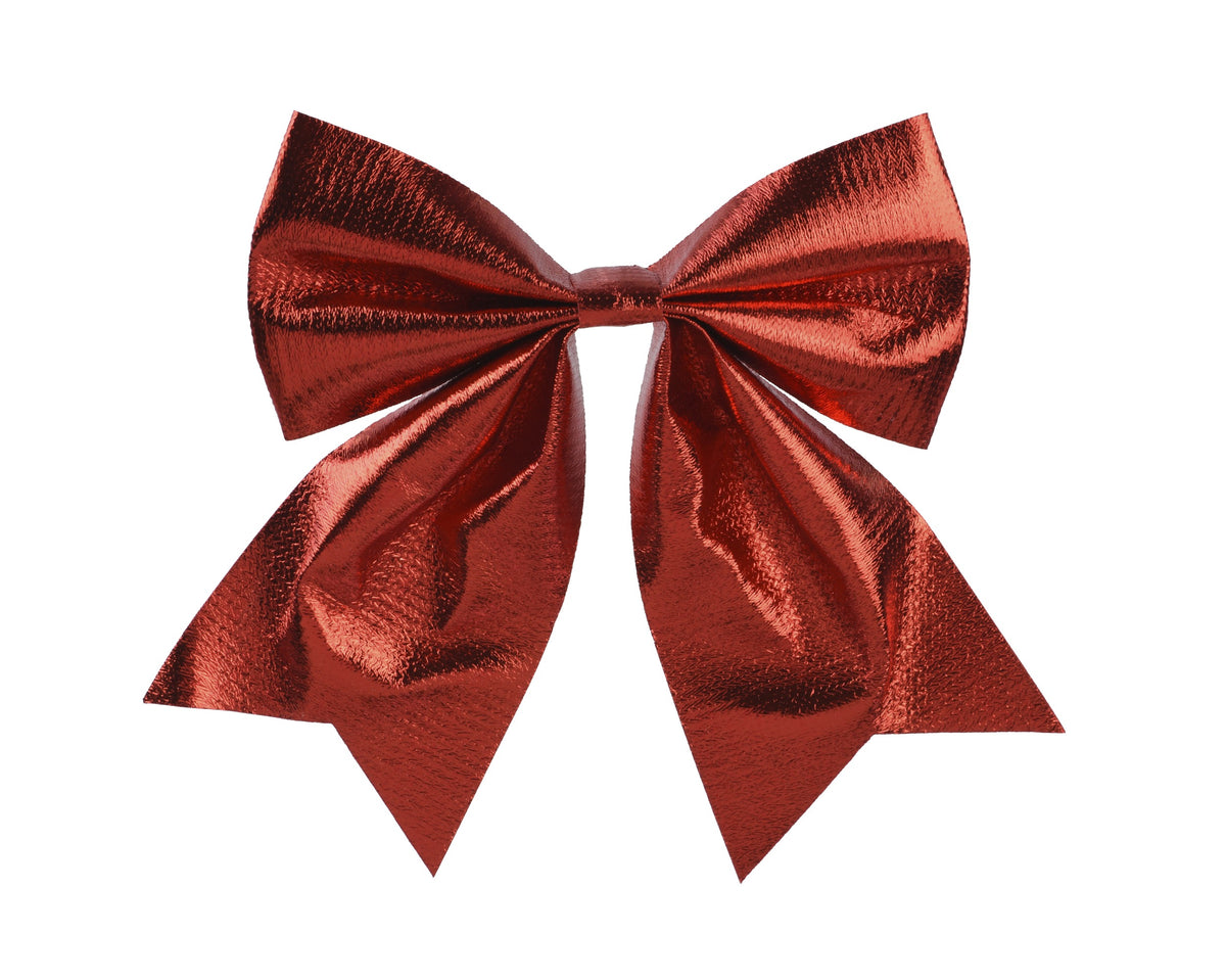 Kerststrikken Polyester - 15 x 17 cm - Rood - 2 stuks - foto 2