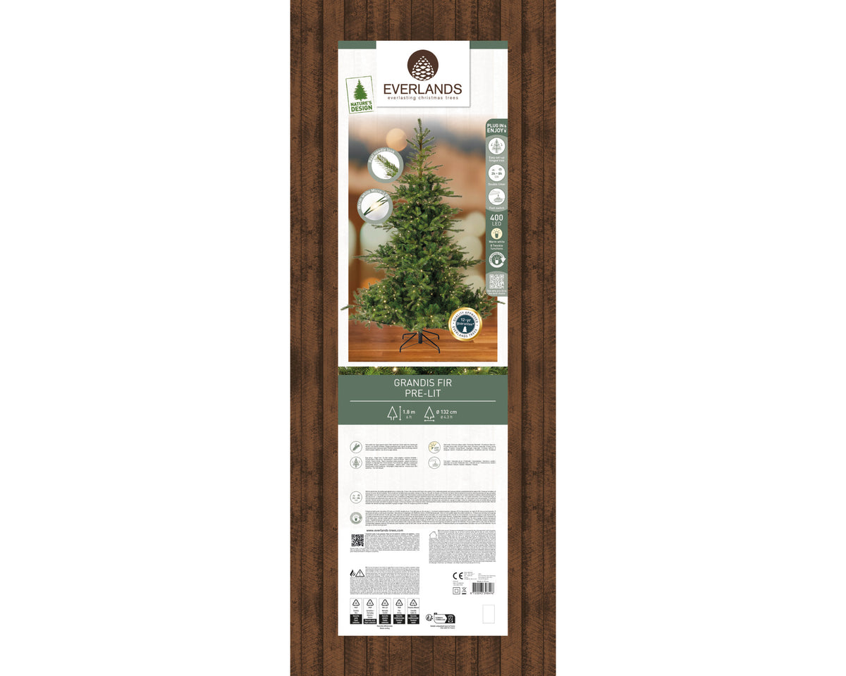 Kunstkerstboom LED - 180 cm - Groen - foto 2