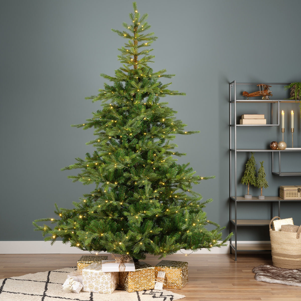 Kunstkerstboom LED - 210 cm - Groen - foto 5