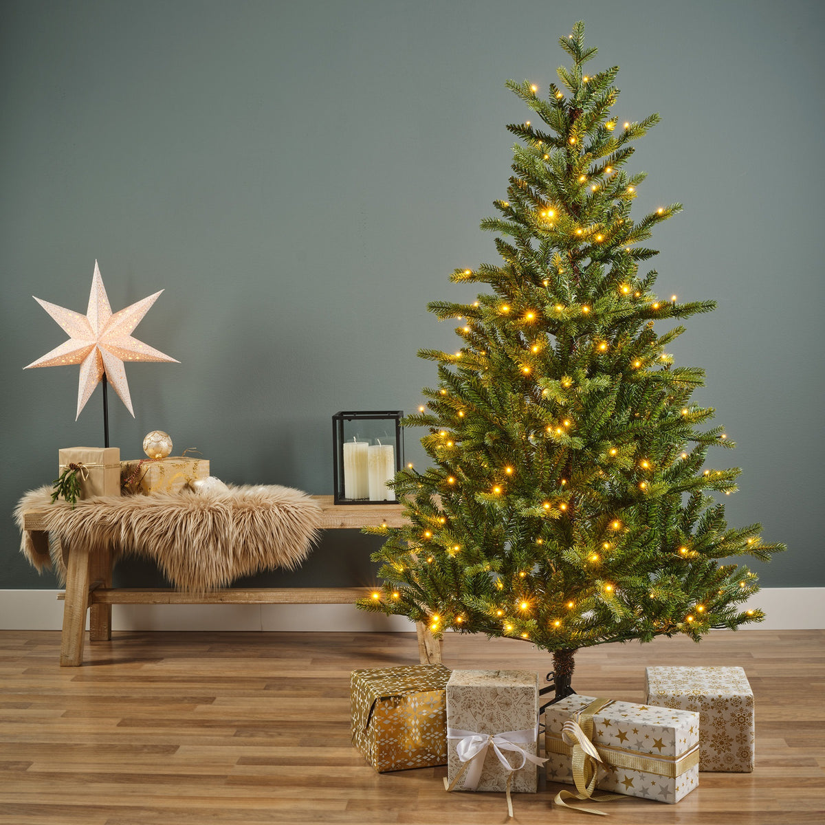 Kunstkerstboom Allison - 180 cm - Groen - Verlicht - Everlands - foto 5