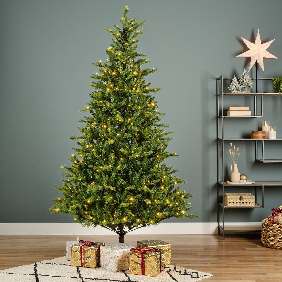 Kunstkerstboom Allison - 210 cm - Groen - Verlicht - Everlands - foto 6