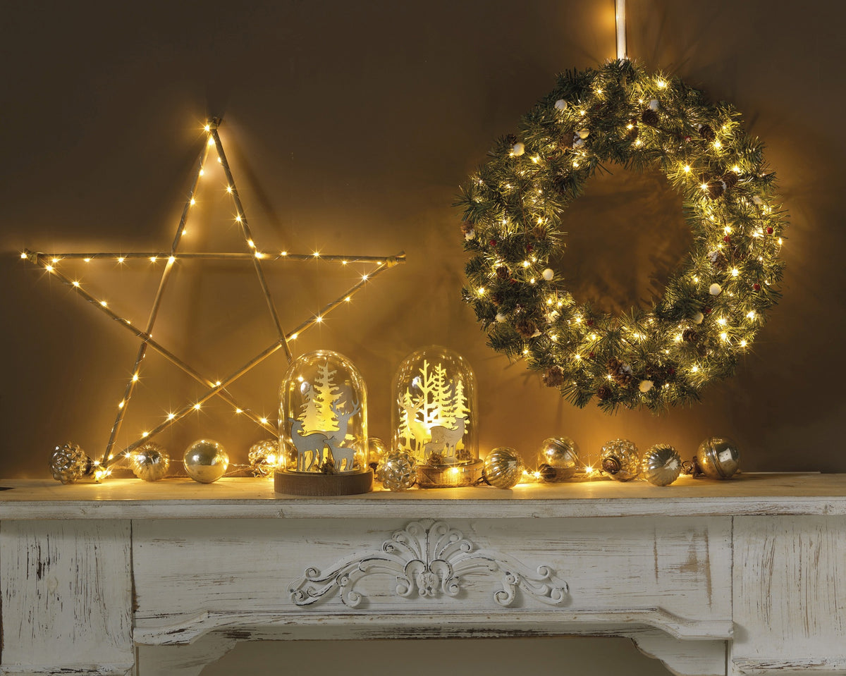 Kerstkrans Imperial - Ø 50 cm - Groen - Binnen/Buiten - foto 2