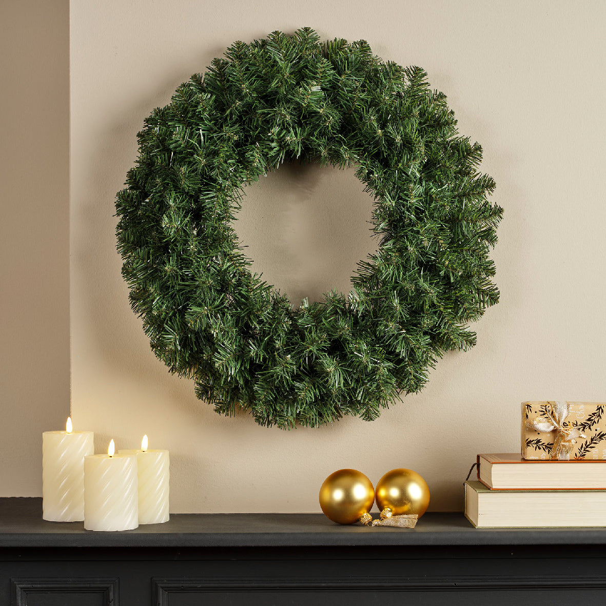 Kerstkrans Imperial - Ø 60 cm - Groen - Binnen/Buiten - foto 4