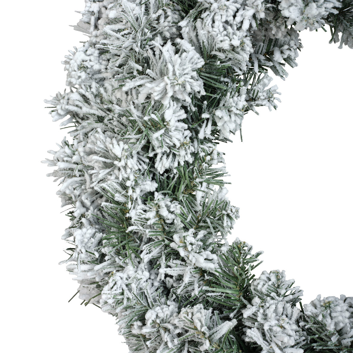 Kerstkrans Imperial Besneeuwd - Ø 60 cm - Groen/Wit - foto 2