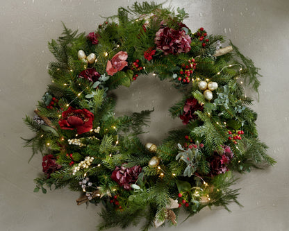 Kerstkrans Grandis - Ø 50 cm - Groen - Binnen/Buiten - foto 7