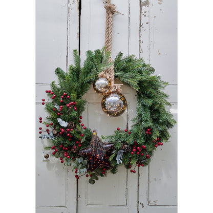 Kerstkrans Grandis - Ø 80 cm - Groen - Binnen/Buiten - foto 2