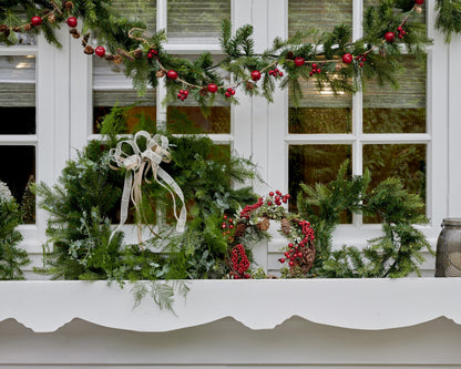 Kerstkrans Grandis - Ø 80 cm - Groen - Binnen/Buiten - foto 8