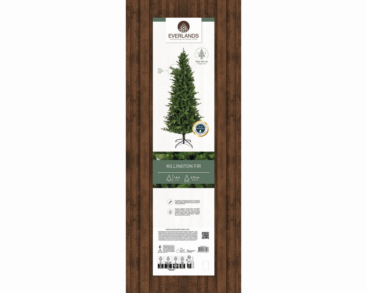 Kunstkerstboom - H 180 cm - Groen - 861 Tips - Ø 93 cm - foto 2