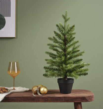 Mini Kunstkerstboom Allison - H 45 cm - Groen - Everlands - foto 2