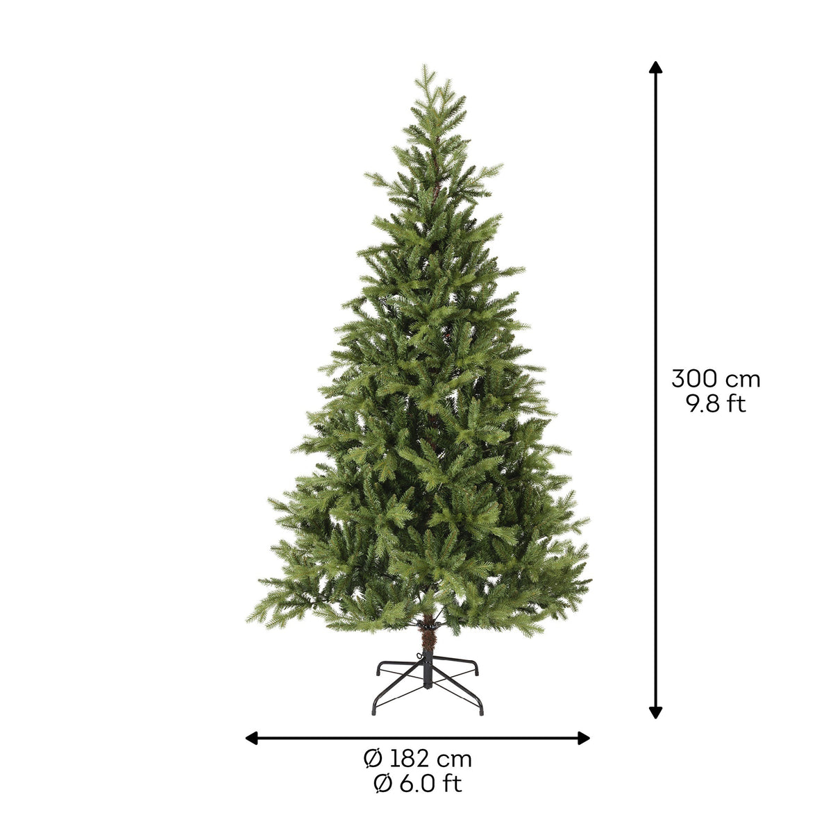 Kunstkerstboom Allison - H 300 cm - Ø 182 cm - Everlands - foto 8