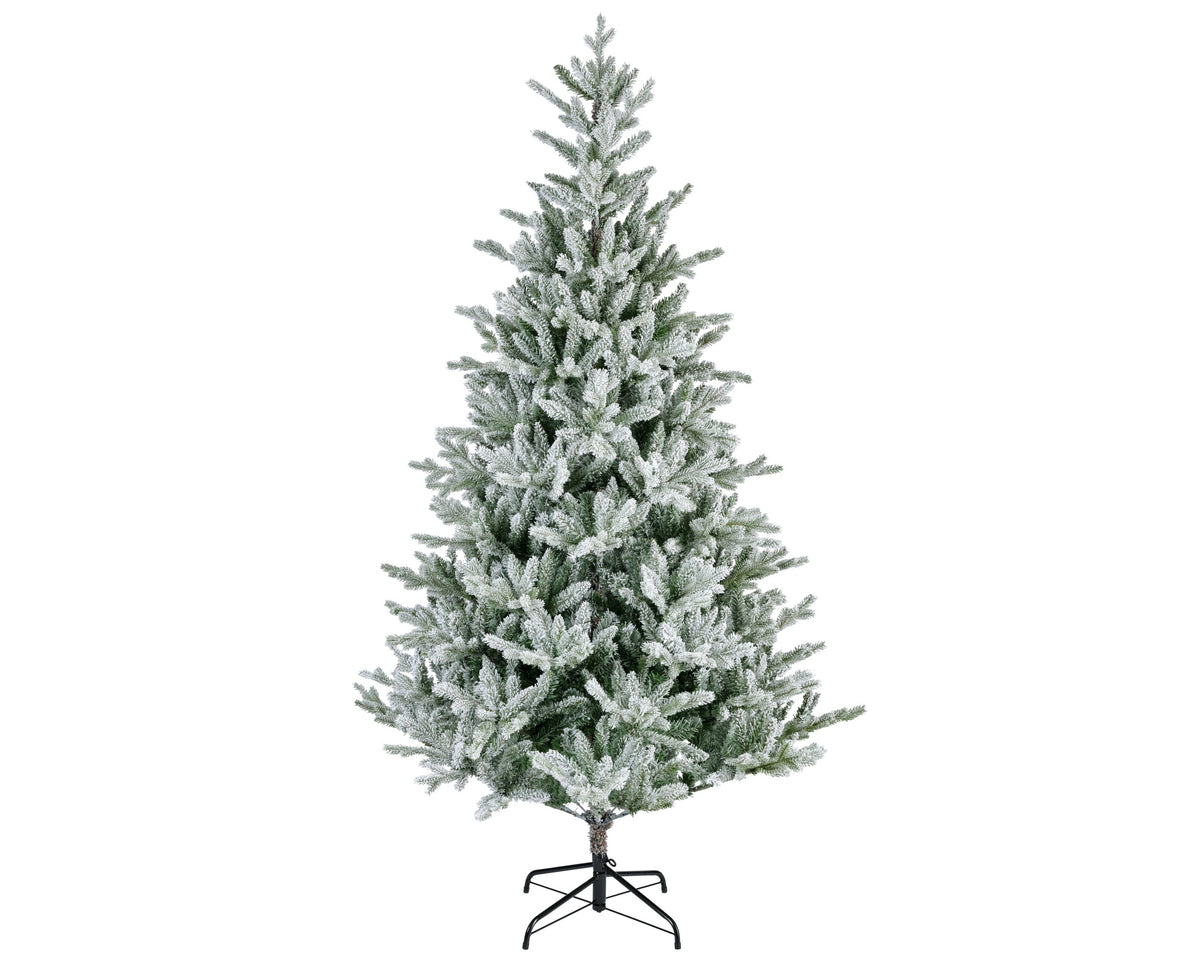 Kunstkerstboom Allison - H 210 cm - Groen - Besneeuwd - Everlands