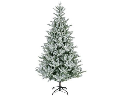 Kunstkerstboom Allison - H 210 cm - Groen - Besneeuwd - Everlands