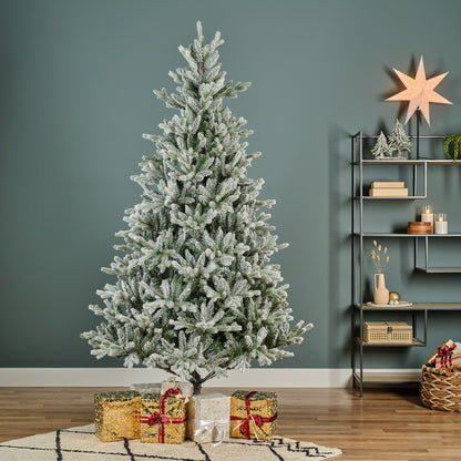 Kunstkerstboom Allison - H 210 cm - Groen - Besneeuwd - Everlands - foto 5