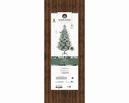 Kunstkerstboom Allison - H 240 cm - Groen - Besneeuwd - Everlands - foto 2