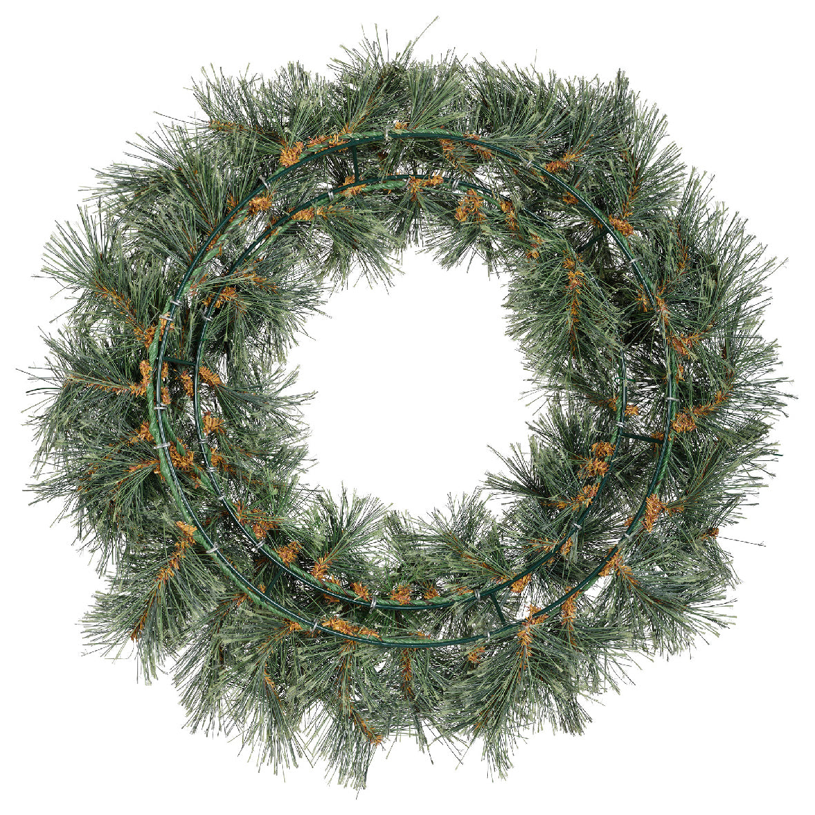 Kerstkrans - Ø 63 cm - Groen - Binnen - foto 3