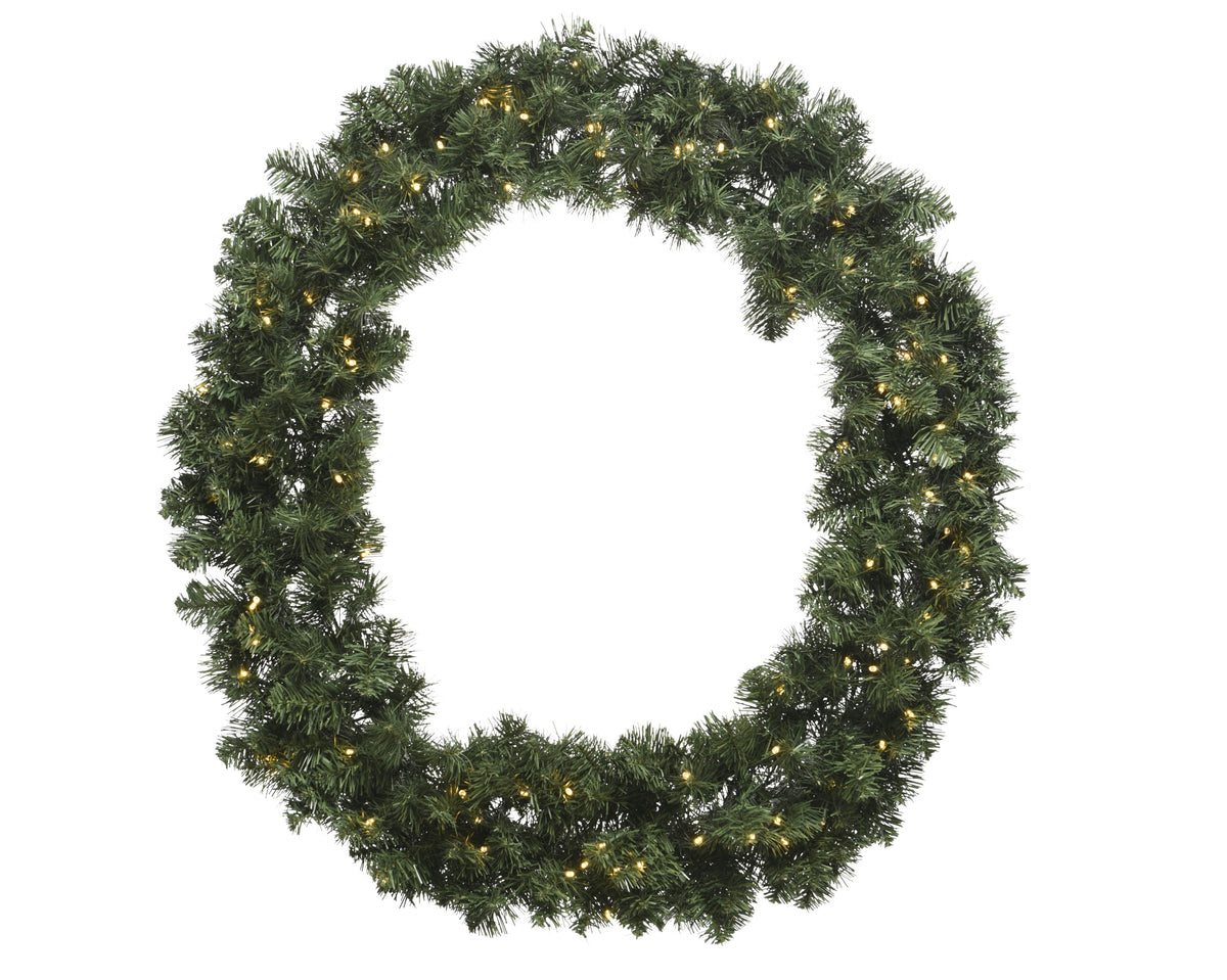 LED Kerstkrans - Ø 50 cm - Groen - 40 LED's - Timer
