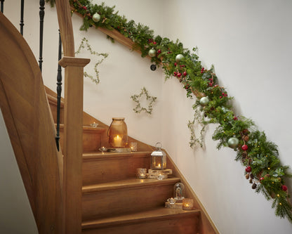 LED Dennenslinger - L 270 cm - Groen - Twinkelend - Timer - foto 2