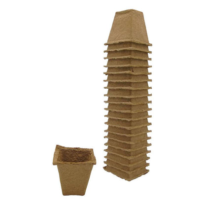 Afbreekbare kweekpotjes  H6 x 6 x 6 cm set à 20 stuks - Kweekbenodigdheden