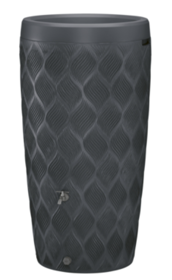 Regenton antraciet geruit 240L - 