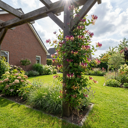 Klimplant Lonicera per. Serotina (kamperfoelie) - Klimplanten