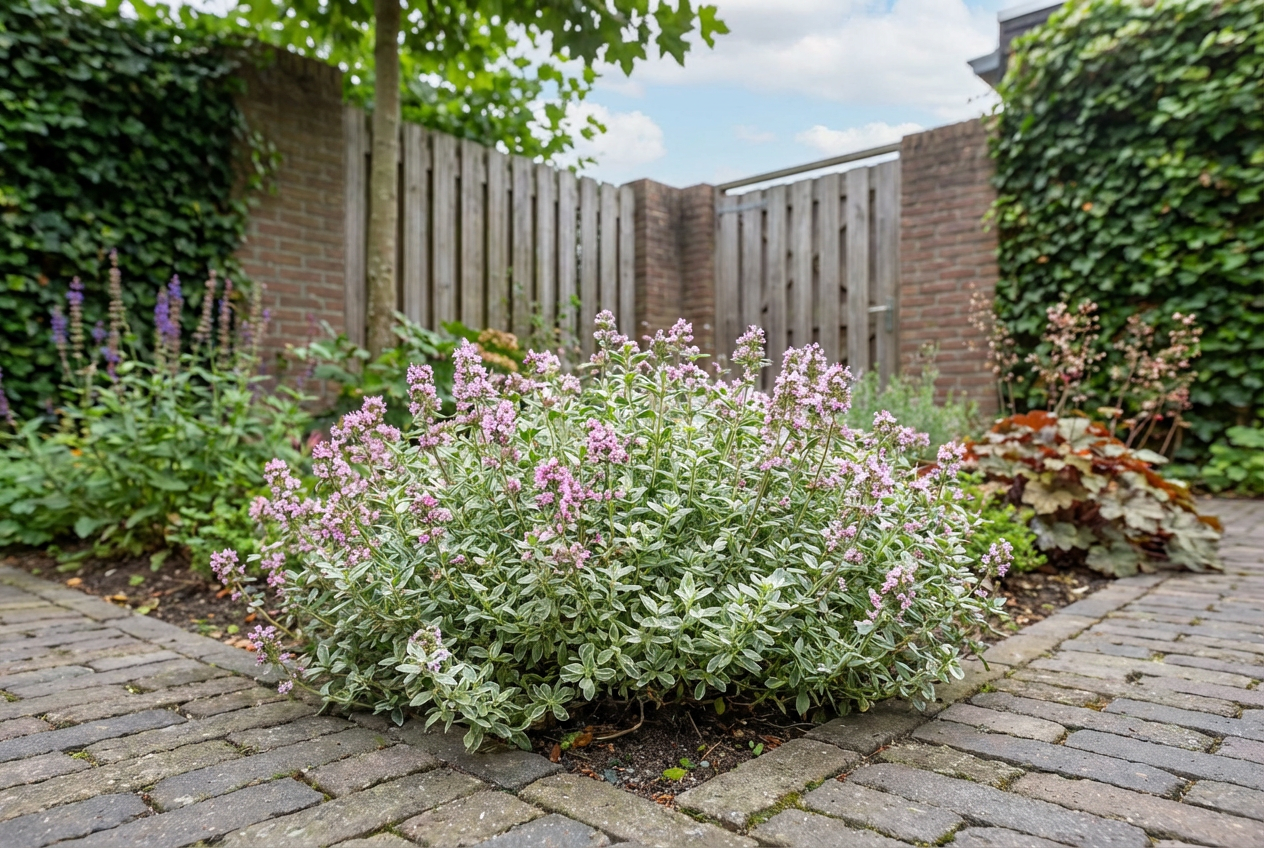Citroentijm (Thymus citriodorus 'Silver Queen') - Tuinplanten