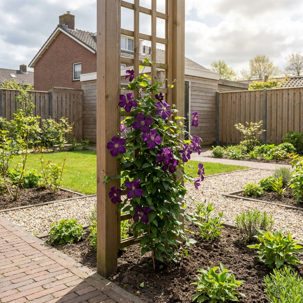 Klimplant Clematis Jackmanii Purpurea PBR (Bosrank) - Klimplanten